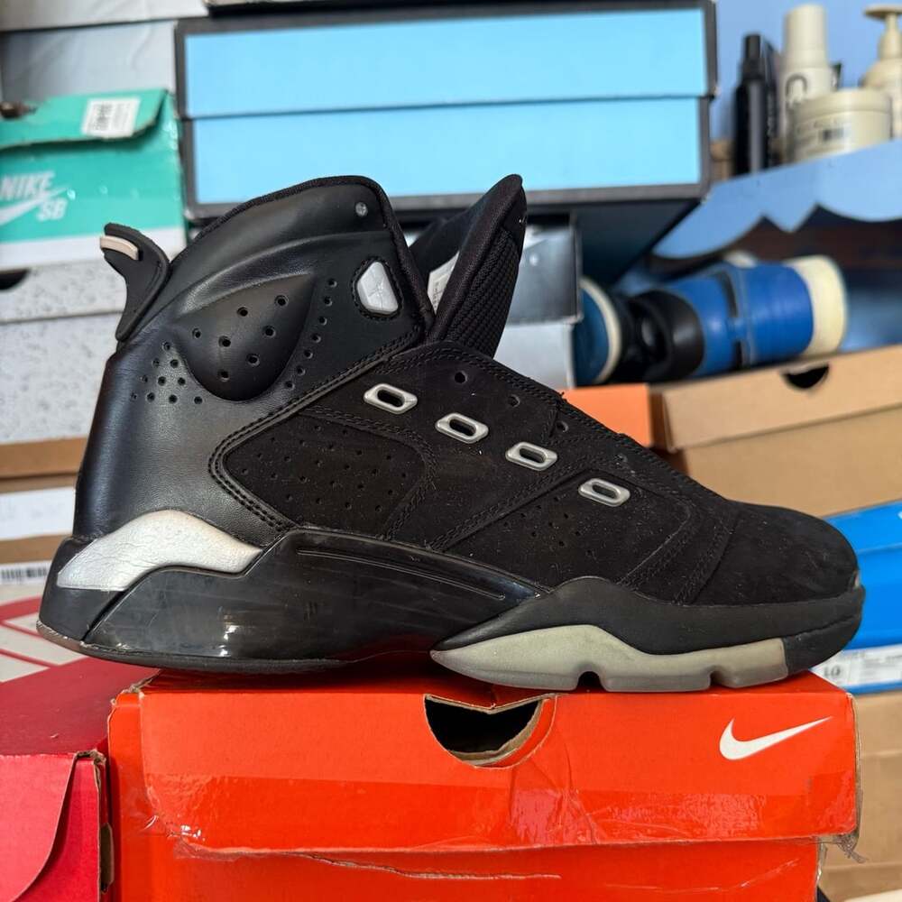 Air Jordan 6-17-23 'Black Metallic Silver' Basketball Shoes DC7330-001 Size 8